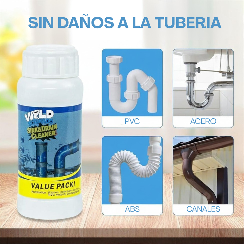 Uso de Wild Tornado: Adiós Tapones en Segundos